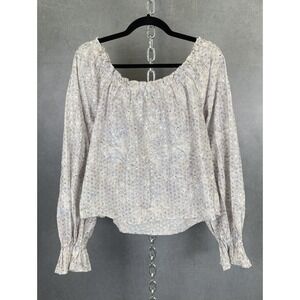 NWT Ramy Brook Camila Off-the-Shoulder Floral Top‎ Size L